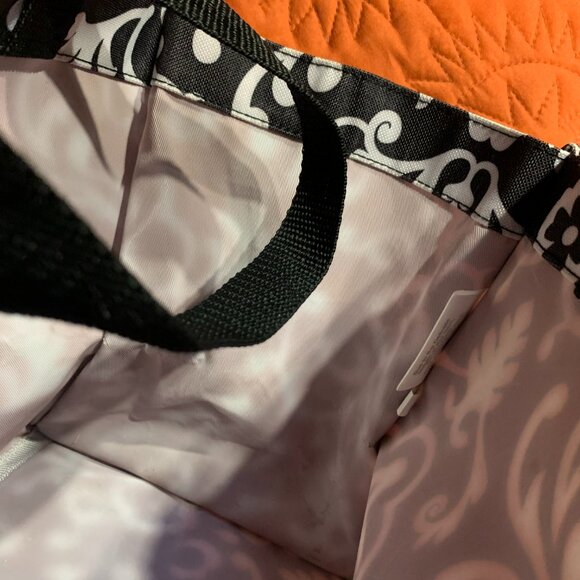 Thirty-one Black & White Parisian Pop organizer mini tote #2 - Picture 10 of 11